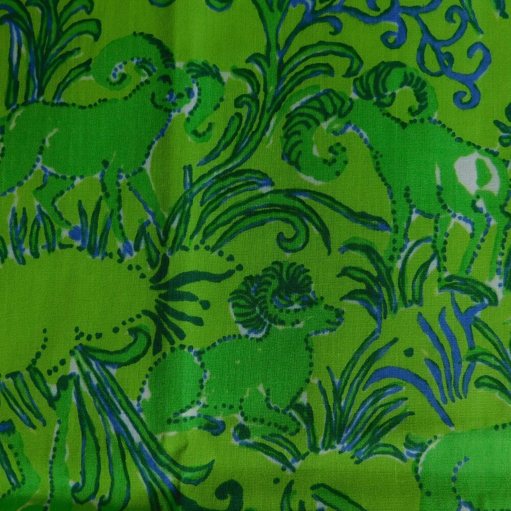 VTG Randy Lees by Zuzek Key West Hand Print fabric big horn sheep material 1 yd - Picture 3 of 16